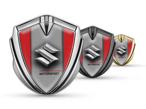 Suzuki Metal Abovedado Emblema Opulenta Remate Aleación Detalle